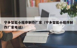 余江宁乡智能小程序制作厂家（宁乡智能小程序制作厂家电话）